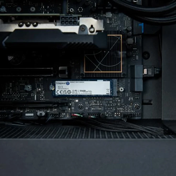 Kingston NV3 NVMe PCIe 4.0 Interne SSD 500GB M.2 2280-SNV3S/500G, Gen 4x4 NVMe PCIe-Leistung, Schwarz – Bild 5
