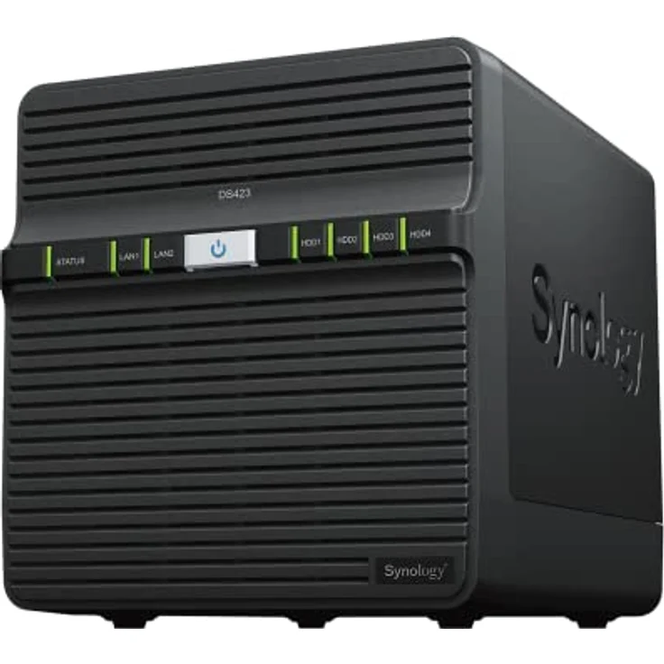 Synology DiskStation DS423, 4 Bay NAS mit 72 TB Rohkapazität, Schwarz – Bild 1