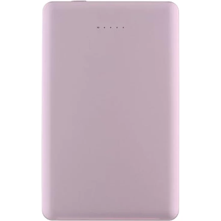 Qualo Power Bank Mini, Kabellos, Ultra slim, 5.000mAh, 15W, Pink, Magnetisches Laden für iPhone 16/15/14/12 – Bild 3