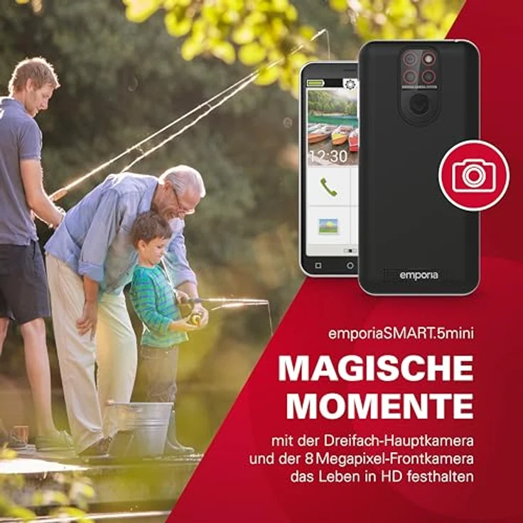 Emporia Smart 5 mini (64 GB, Schwarz, 4.95", Single SIM, 13 Mpx, 4G), Smartphone by Emporia – Bild 6