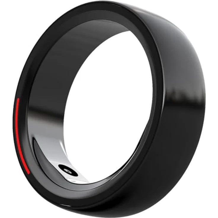 Newgen Medicals Smarter Ring: Fitness- & Schlaftracker-Ring mit Herzfrequenz- & SpO2-Anzeige, Gr. 65 (Fingerringe Herren, Fitness Tracker Ring, Armbanduhren) - Schwarz – Bild 8