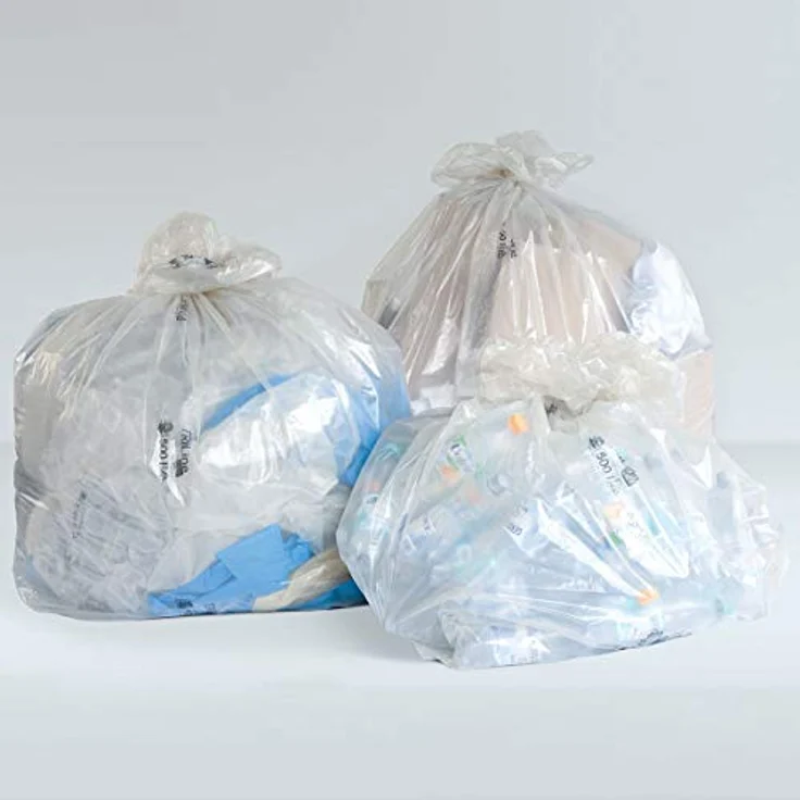 inapa Müllsack/Abfallsack Triline Öko: 240l, transparent – ✓reißfest ✓belastbar ✓100% recyclingfähig, 100 Sack – Bild 5