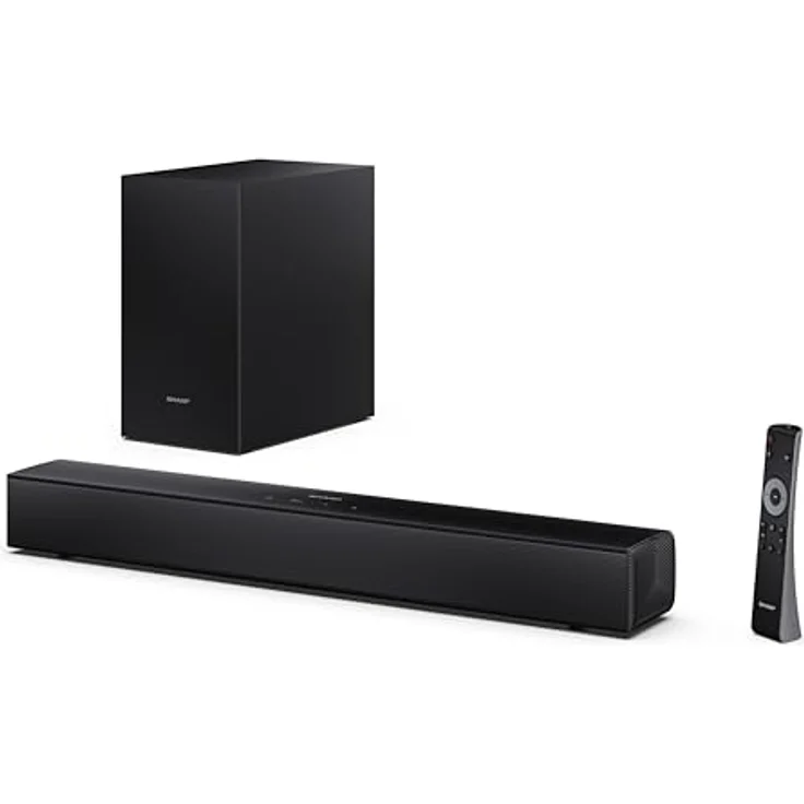 Sharp HT-SBW121, Soundbar mit kraftvollem Sound, Schwarz – Bild 5