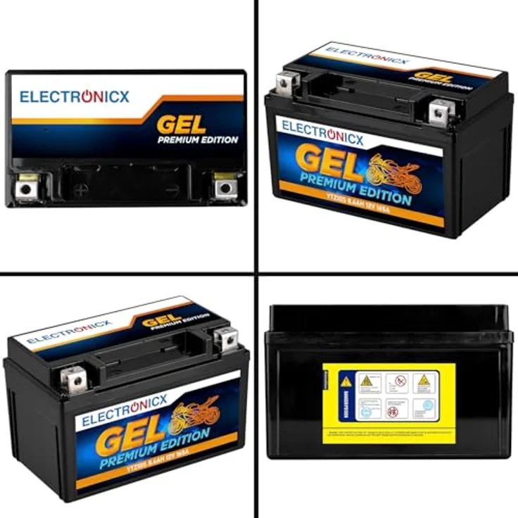 Electronicx YTZ10S GEL-Batterie 9Ah 12V, wartungsfrei, auslaufsicher, vibrationsfest für Motorrad, Roller und Quad – Bild 9