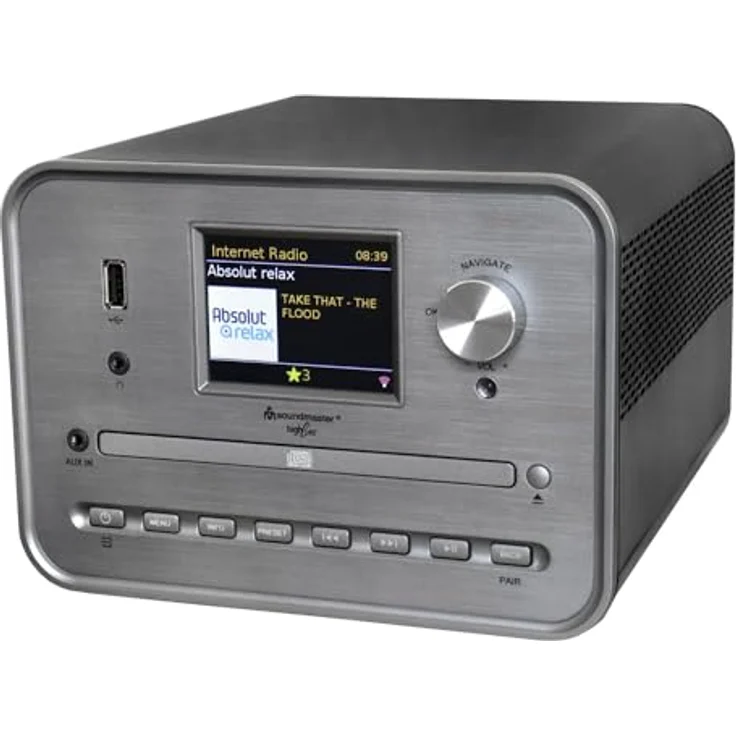 Soundmaster ICD1050SW Stereoanlage Internetradio WLAN 2,4/5 GHz DAB+ Bluetooth CD-Player USB MP3 APP Farbdisplay Wecker – Bild 3