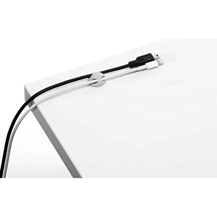 Durable Kabel Clips Set Cavoline Clip Mix (selbstklebend, für jeweils 1, 2,3 oder 4 Kabel), 7 Stück, grau, 504110 - Preisvergleich – Bild 3