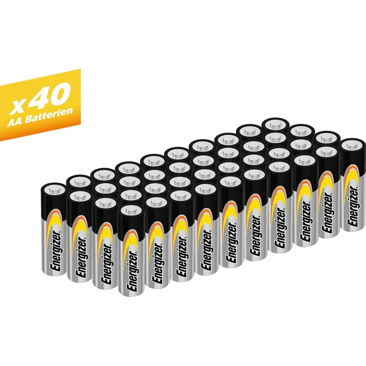 Energizer 40er Pack Alkaline Power Mignon (AA) Batterie, LR06 (1,5 V, 40 St) – Bild 1