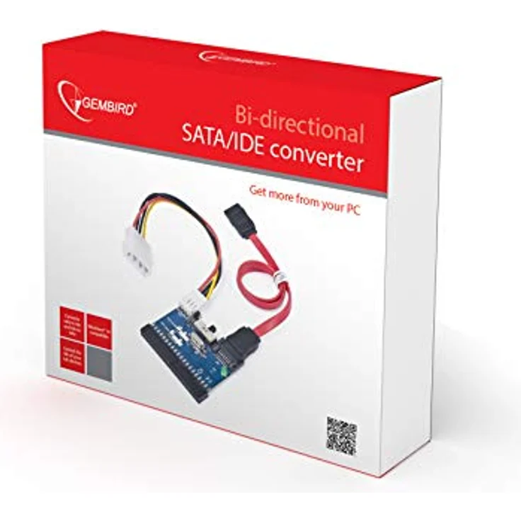 Gembird Bi-Directional SATA-IDE Converter Eingebaut SATA Schnittstellenkarte-Adapter - Schnittstellenkarten-Adapter (IDE, SATA, JM20330) – Bild 3