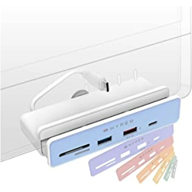 HYPER - HD34A8-6-in-1 USB-C Hub für iMac 24 Zoll - 6 Ports (USB-C/USB-A/HDMI 4K) – Bild 2