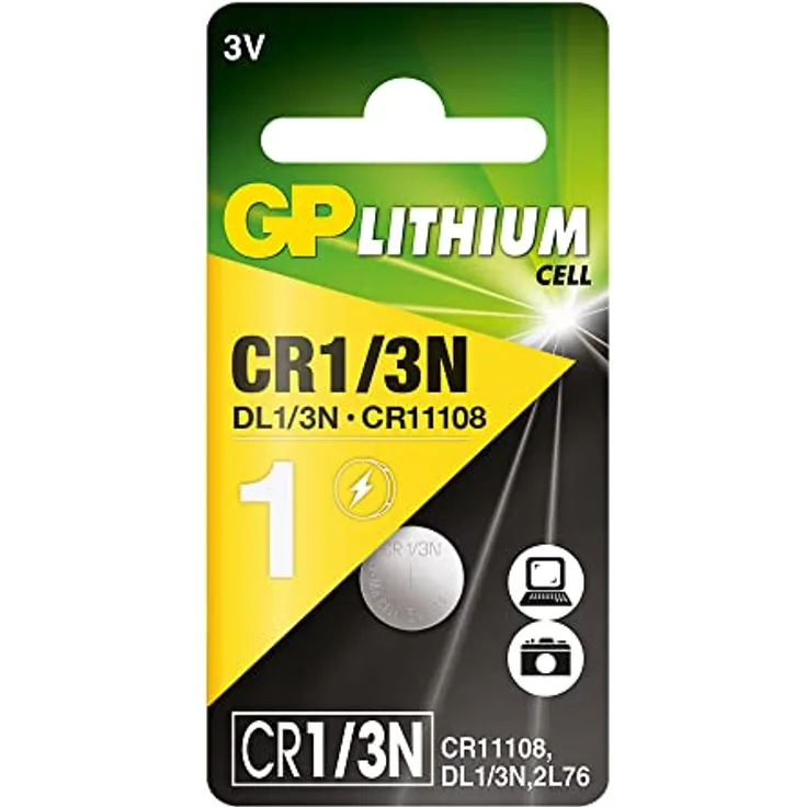 Lithium Batterie CR 1/3N (DL1/3N, 2L76, CR11108, 3 Volt)