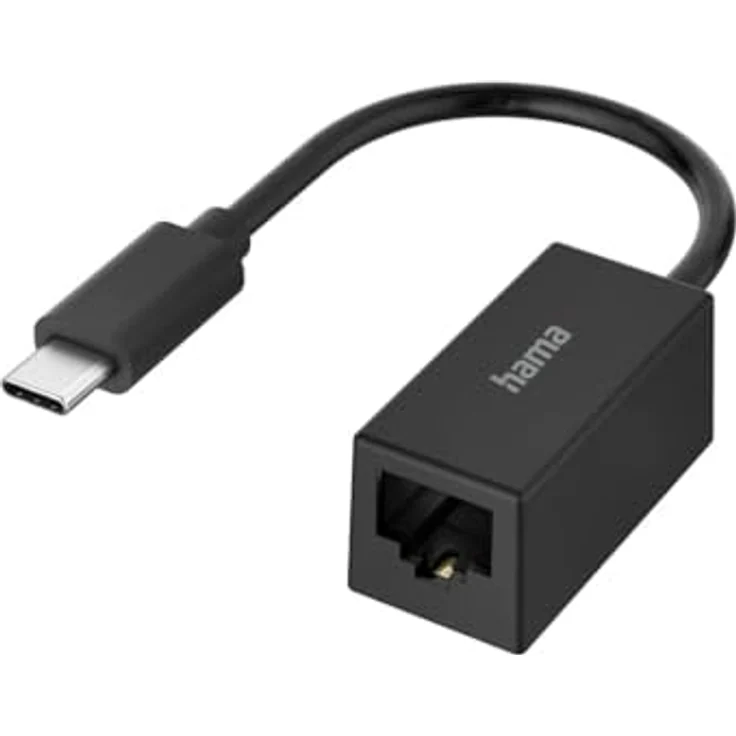 Hama 200322 Netzwerk-Adapter USB-C-Stecker - LAN/Ethernet-Buchse, Gigabit Ethernet – Bild 2