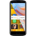 Beafon M7 Lite/Premium/Smartphone/Seniorenhandy/be-Easy/SOS Notruftaste/Sicherheitszone/Touchdisplay 5,5" Zoll (13,97cm) / 4 G/Farbe schwarz