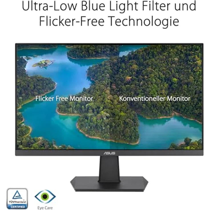 ASUS Eye Care VA27EHF 27 Zoll Full HD Monitor - Rahmenlos, Flicker-Free, Blaulichtfilter, Adaptive-Sync - 1ms MPRT, 100 Hz, 16:9 IPS Panel, 1920x1080 - HDMI – Bild 4