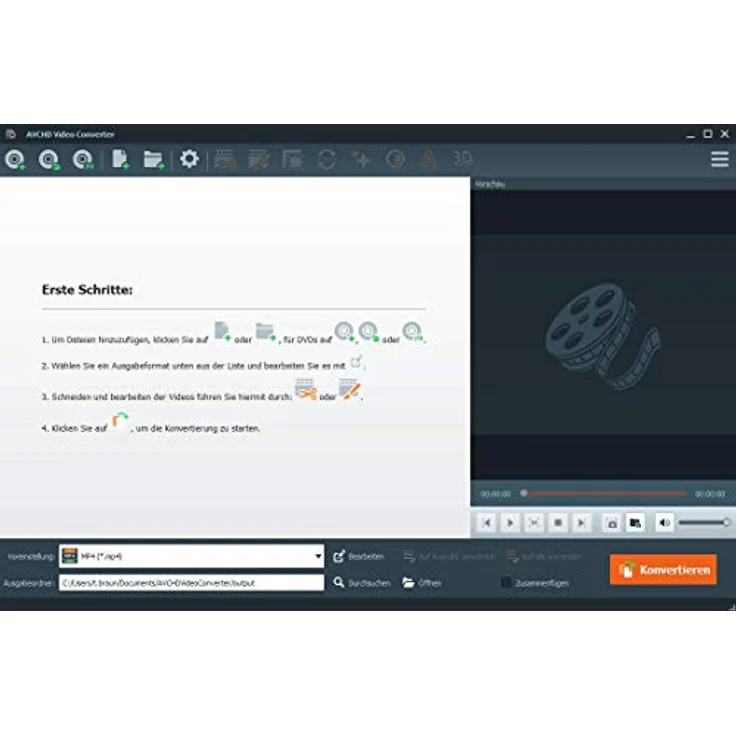 AVCHD Video Converter - Umwandlung, Bearbeitung, Konvertierung für über 50 Formate in jedes beliebige Video und Audio Format - gutes Programm zur Unterstützung beim Video Schnitt - für Windows 11, 10 / 8.1 / 8 / 7 – Bild 3