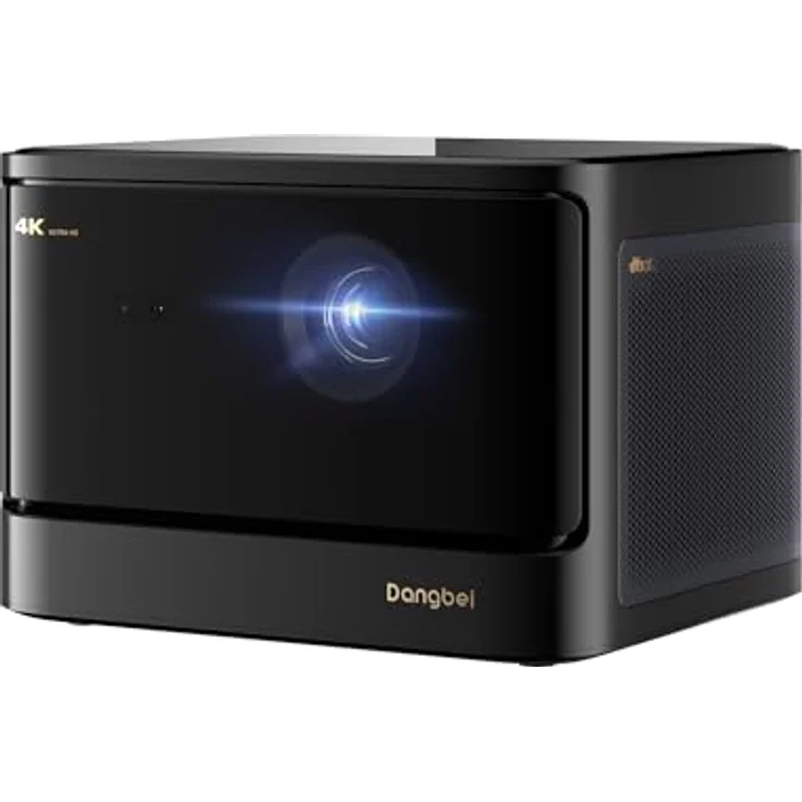 Dangbei DBOX02 4K Beamer, 2450 ISO Lumen, Netflix lizenziert, WLAN, Bluetooth, 2x12 W DTS:X, HDR10+, 200-Zoll-Bild, Autofokus – Bild 1