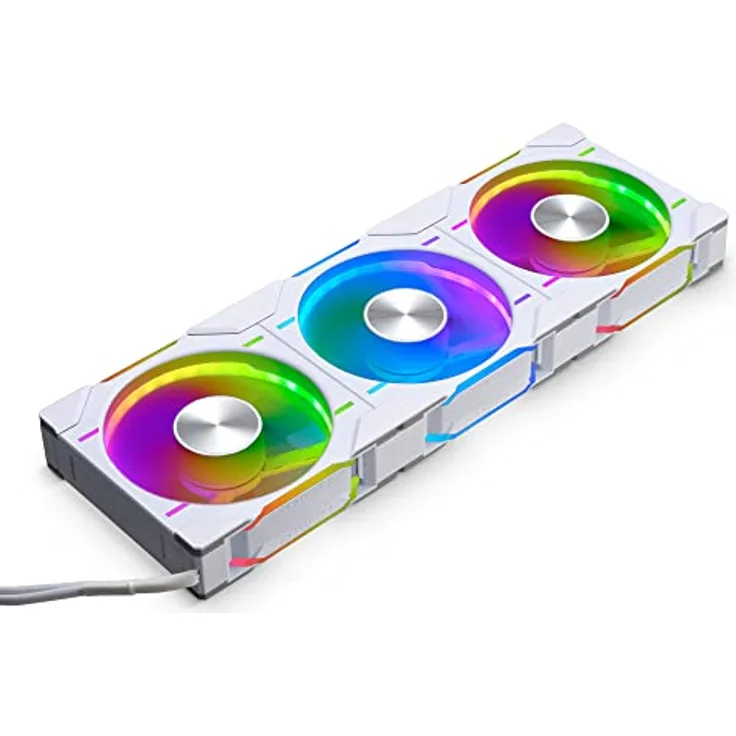 Phanteks D30 PWM Regular Airflow D-RGB Lüfter, 3er Pack - 120mm, weiß