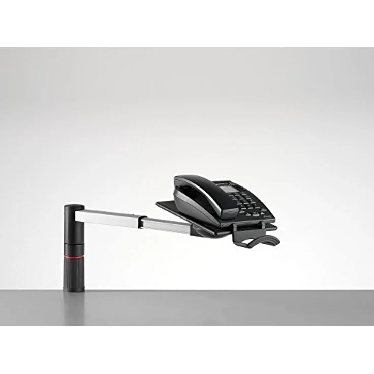 Novus ScopeMaster, Tisch-Befestigungskit für Telefon mit einstellbarem 360 Grad Schwenkarm, Grau – Bild 1