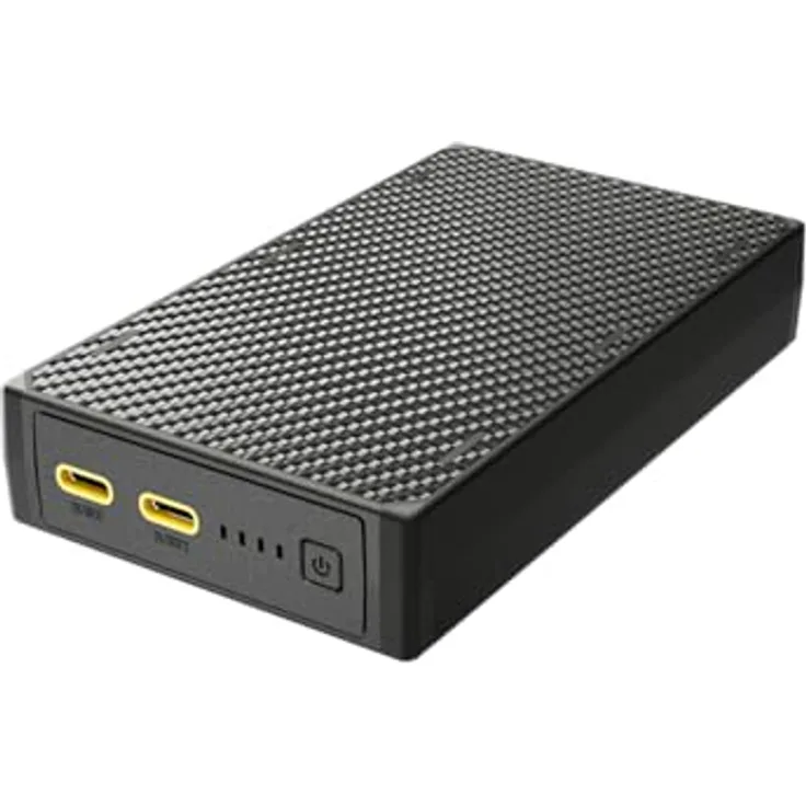 Nitecore Powerbank NB20000 Gen3 - Tragbare Power Bank mit 20000mAh und Kohlefaser, USB-C Ladegerät, Power Delivery - Ultraleicht & Flugtauglich