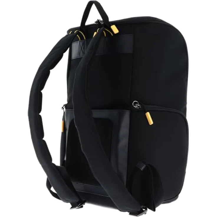 Mandarina Duck Smart Duck Backpack, Laptoprucksack mit gepolstertem Laptopfach und ergonomischen Schultergurten, Dark Gloss anthrazit – Bild 4