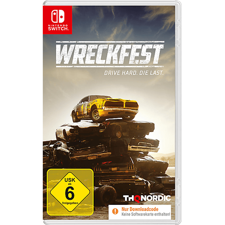 THQ Wreckfest - Nintendo Switch, einzigartiges Rennspiel mit realistischen Physik- und Personalisierungsoptionen