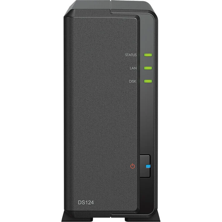 Synology DiskStation DS124 1 Einschub NAS-Server Leergehäuse + 1x Seagate Ironwolf SATA 3.5" HDD 4TB Festplatte