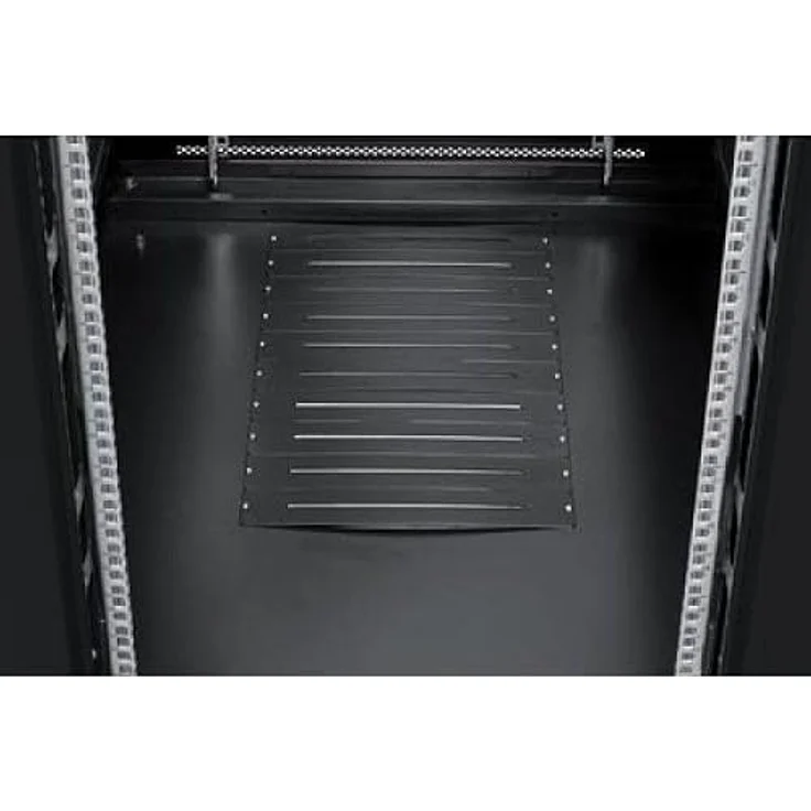 DSIT 42HE 19 Zoll Serverschrank, perforierte Doppelflügeltüren, höhenverstellbare Standfüße, optimale Luftzirkulation – Bild 5