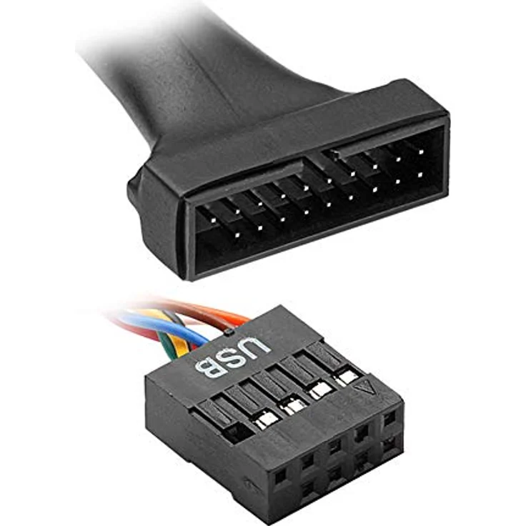 Aukson H62 USB 3.0 20-Pin auf USB 2.0 9-Pin Stecker Adapter, 15 cm Kabel für schnelle Datenübertragung und Motherboard-Upgrades – Bild 3