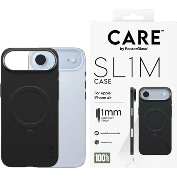 Panzer Glass Care by PanzerGlass SL1M Case Black, MagSafe-kompatibel, Fallschutz, kratzfest, aus 100% recyceltem Kunststoff – Bild 2