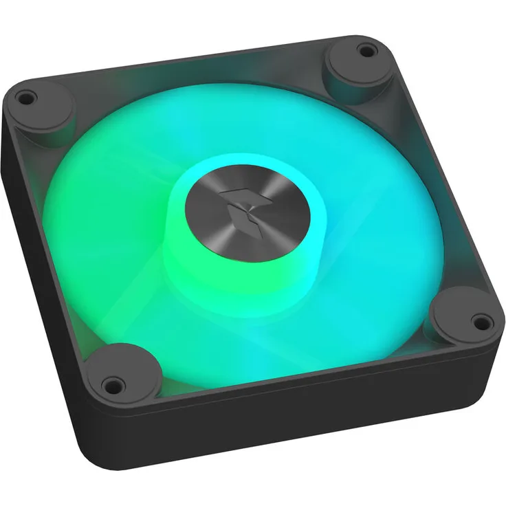 APNX FP1-Q PWM-Lüfter, RGB - schwarz, 120mm - 120 mm Gehäuselüfter mit 1.200 Umdrehungen pro Minute und anpassbarer RGB-Beleuchtung