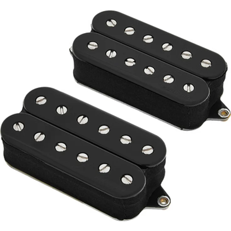 Fishman Fluence Tim Henson Set 6 B, aktives Humbucker Tonabnehmer Set für E-Gitarre, Schwarz mit 2 Volume Potis und 2 Push/Pull Ton Potis