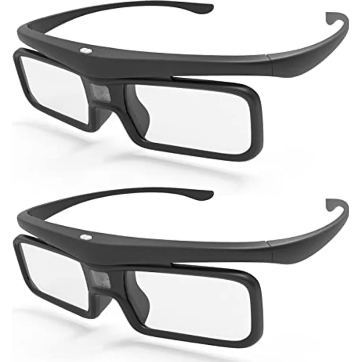 AWOL VISION DLP Link 3D-Brille, wiederaufladbar, kompatibel mit LTV-2500/3500, Vanish TV, 2er-Pack – Bild 1