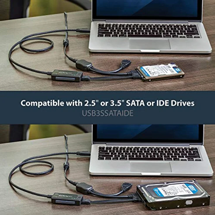 StarTech.com USB 3.0 auf SATA - IDE Festplatten Adapter- Konverter - USB zu SSD HDD Adapter Kit – Bild 3