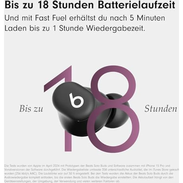 Beats Solo Buds (NC, 18 h, Kabellos), Kopfhörer, Schwarz – Bild 5