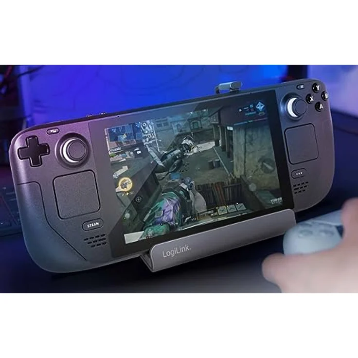 USB 3.2 Gen1 Dockingstation 6-Port mit USB PD (PowerDelivery 100W) aus Aluminium, Halterung für Tablets, Smartphones und Controller – Bild 3