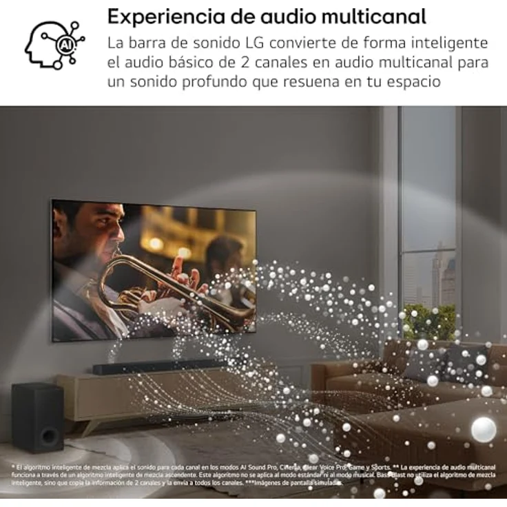 LG S80TY, Soundbar, 3.1.3 Dolby Atmos, 480 Watt, Schwarz – Bild 7