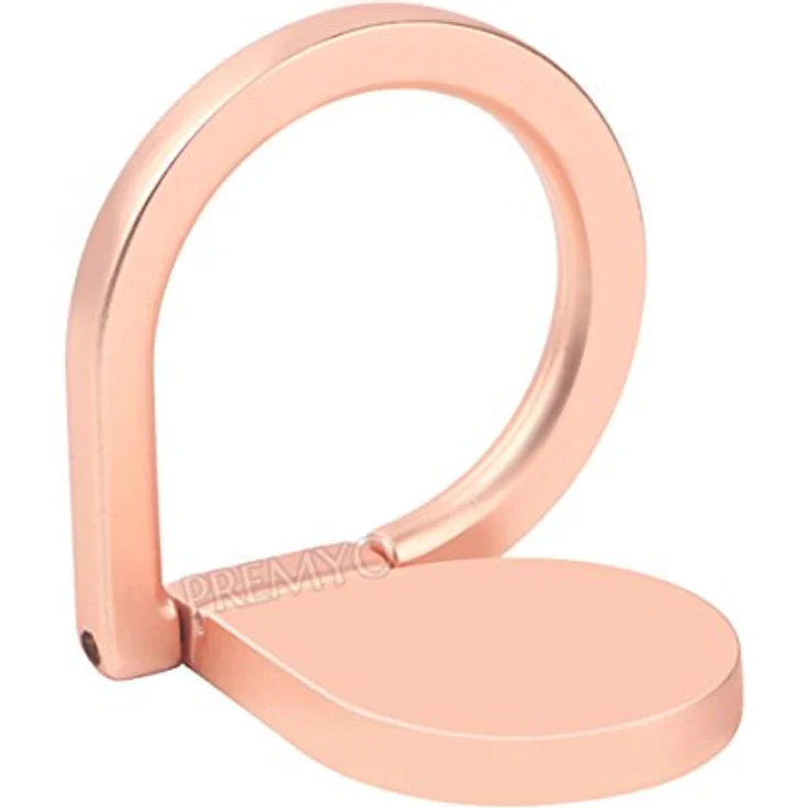 PREMYO Handy Fingerhalter mit 360° Drehfunktion in Roségold. Handy Ring für eine komfortable Einhandbedienung. Handy Halterung Finger für alle iPhone und Samsung Modelle – Bild 7