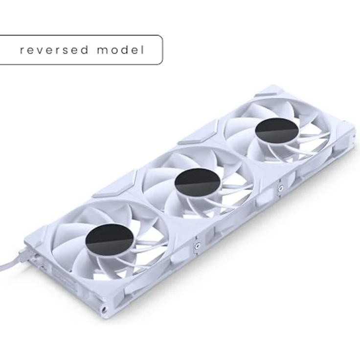 Phanteks M25 Gen2 PC Lüfter 120mm RGB 3er-Pack Weiß | PWM Lüfter bis 2.000 U/min Reverse Blade Gaming - hoher Airflow - Vibrationsarm - Leise – Bild 2