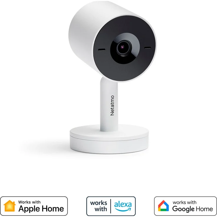 Netatmo Indoor Kamera Smarte Innenkamera Advance (Innenbereich) - Interoperabilität, Weiß