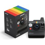 Polaroid Now Generation 3 Sofortbildkamera Schwarz, optimiert für schärfere Bilder, verbesserte Autofokus- und Belichtungsmesserposition, Doppelbelichtungsmodus
