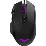 PREYON Falcon Kabelgebundene Gaming-Maus mit RGB-Hintergrundbeleuchtung und Geflochtenem Kabel - Computermaus mit Omron 20M-Schaltern - 12400 DPI Optischer Sensor - 9 Programmierbare Tasten