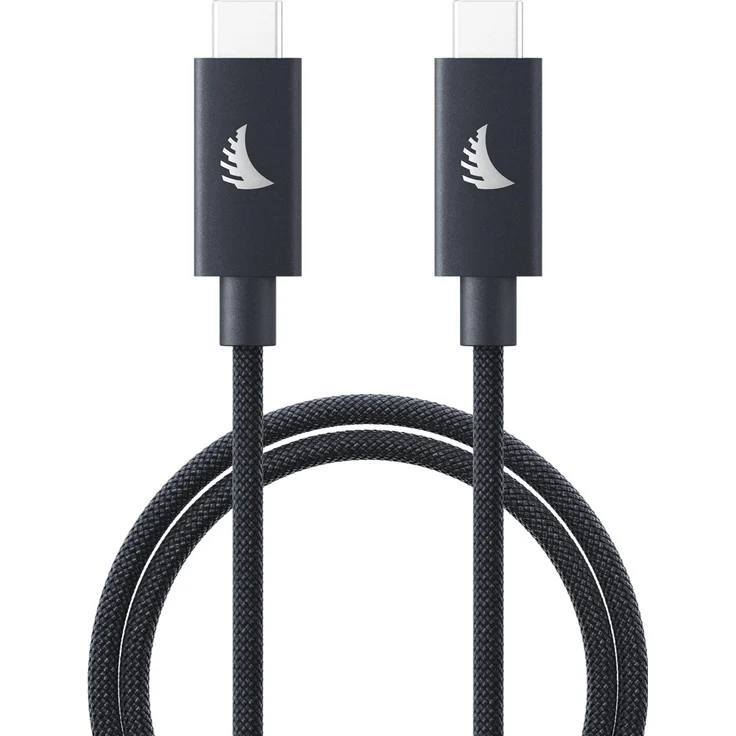 Angelbird USB-C 4.0 Solid Flex Cable, 1 m, 40 Gb/s, 240 W Power Delivery, Blue Gray