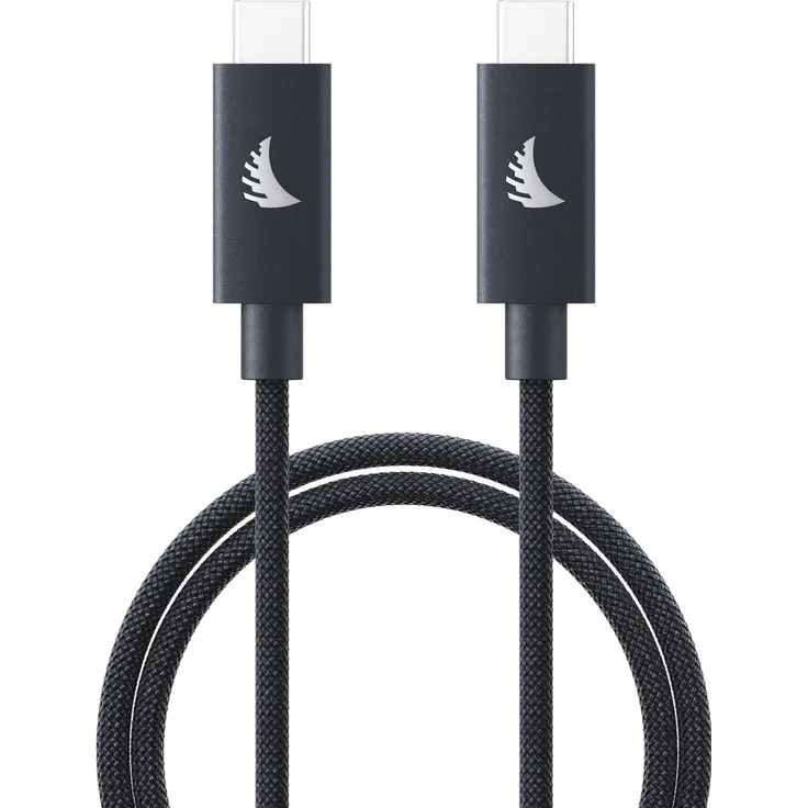 Angelbird USB-C 4.0 Solid Flex Cable, 1 m, 40 Gb/s, 240 W Power Delivery, Blue Gray