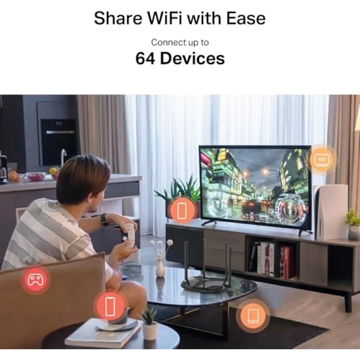 Mercusys MB235-4G, WLAN Router mit 4 Ethernet-Anschlüssen, LTE-SIM-Slot und Sicherheitsfunktionen, Schwarz – Bild 9