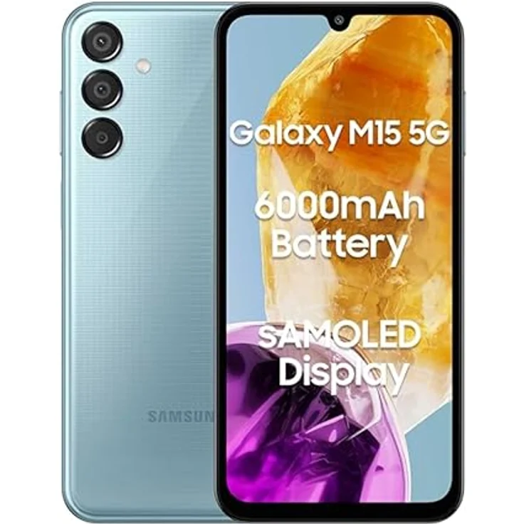 Samsung Galaxy M15 Dual SIM 5G 4GB RAM 128GB Light Blue EU – Bild 1
