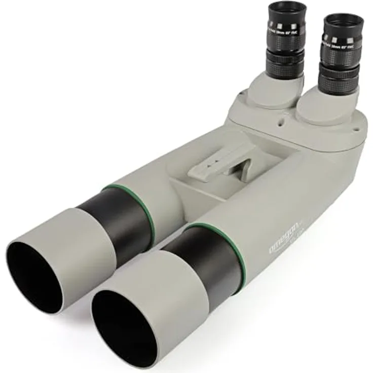 Omegon Brightsky ED-APO Fernglas 22x70 mit 90° Einblick, wasserdicht und leichtes Magnesium-Gehäuse, inkl. Hartschalenkoffer