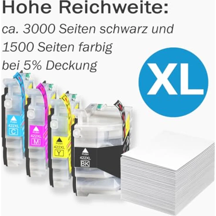 Druckerparadies 4er Pack Druckerpatronen 604 604XL kompatibel mit Epson XP-2200 Tintenpatrone (4-tlg) - XL Füllmenge, brillante Farbdrucke – Bild 3