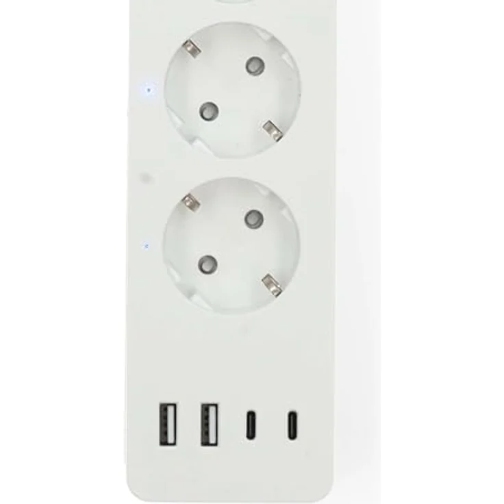 Nedis SmartLife Power Strip, Wi-Fi Hybrid 4-fach Steckdose mit 2x USB-A und 2x USB-C, 16 A, 3680 W, 2.00 m, Sprachsteuerung kompatibel mit Amazon Alexa und Google Home – Bild 4