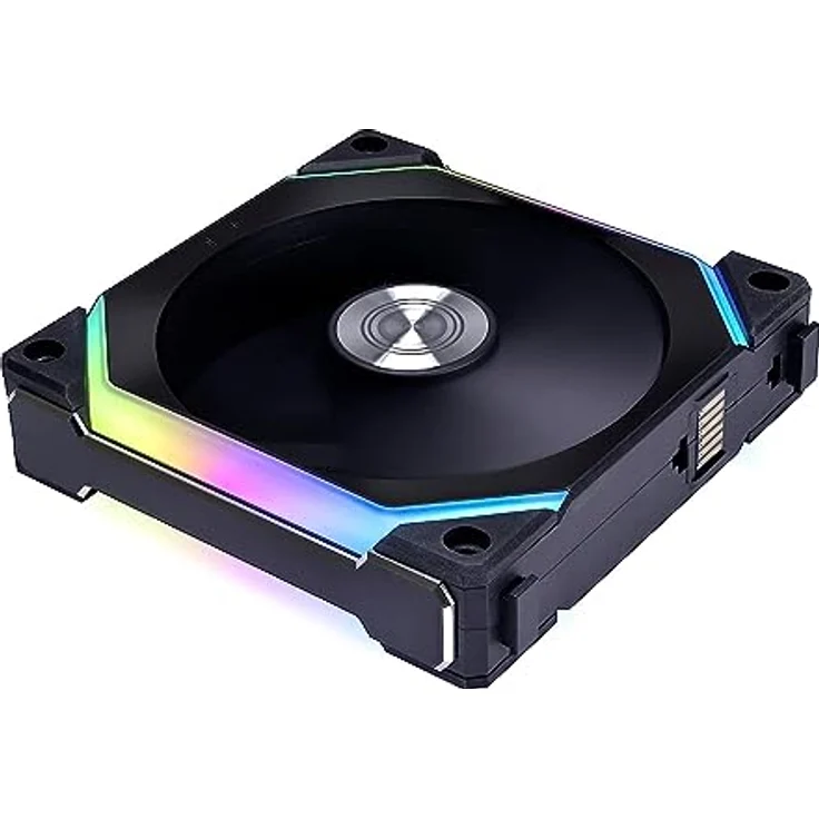 Lian Li PC Lüfter 120mm UNI FAN SL120 V2 RGB PWM - PC Fan - L-Connect 3-Software - 32 RGB-LEDs - Gehäuse Lüfter - RGB Lüfter 120mm - Gehäuselüfter 120mm - Lüfter PC - PC Lüfter RGB - Schwarz – Bild 1