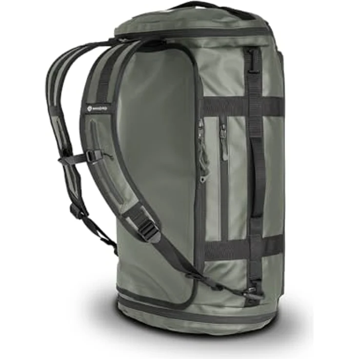 Wandrd CARRYALL Duffel 40L, Kamera Schultertasche in Wasatch Green mit Rucksack- und Seesackfunktion, wasserabweisend, expandierbares Bodenfach – Bild 7