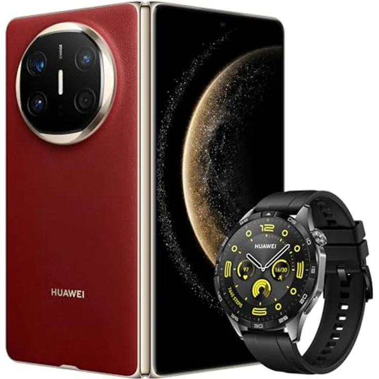 HUAWEI Mate X6 12+512GB, Klappbare Form, Ultra Chroma Kamera, Kunlun Glass™ der 2. Generation, X-True™ Display, Live-Multitask, Lange Akkulaufzeit Rot – Bild 2